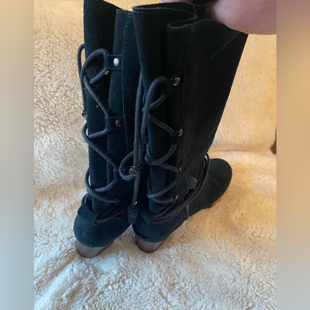 Sorel Farah 3 inch black suede boot